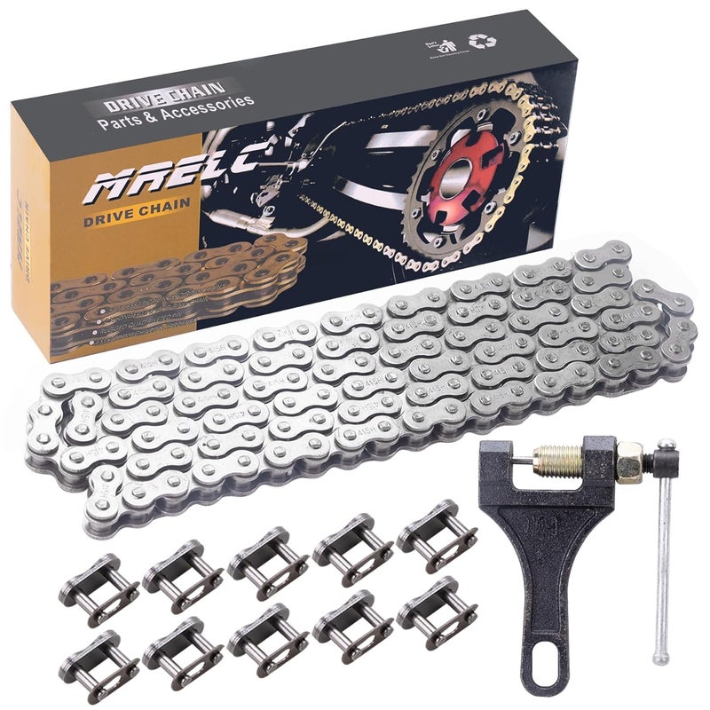 MRELC 415H-110L Chain +Chain Breaker fit for 49cc 60cc 66cc 80cc 2-Stroke Engine Motor Motorized Bicycle Bike Heavy Duty Chain High Power Racing Parts - Image 1